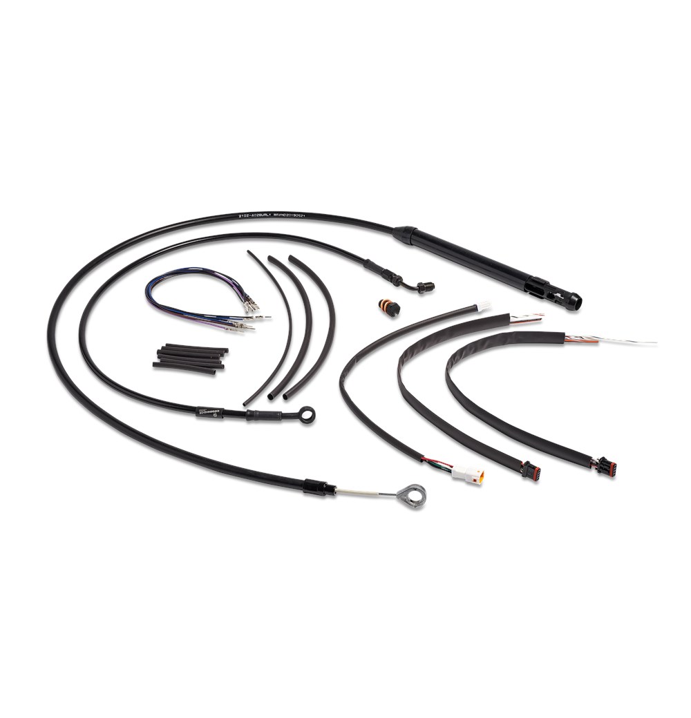 Black Cable Kits For Softails | CABLE KITS | Burly Brand
