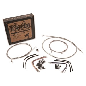 Braided Stainless Steel Cable Kits for Softails
