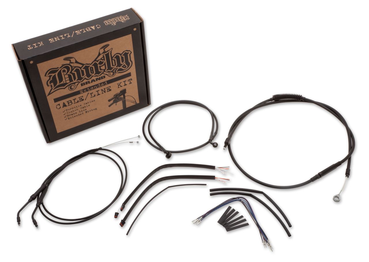 Burly B30-1003 Cable Kits For 04-06 HD Sportsters with 16" Height Apehanger