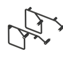 SADDLEBAG MOUNT SET