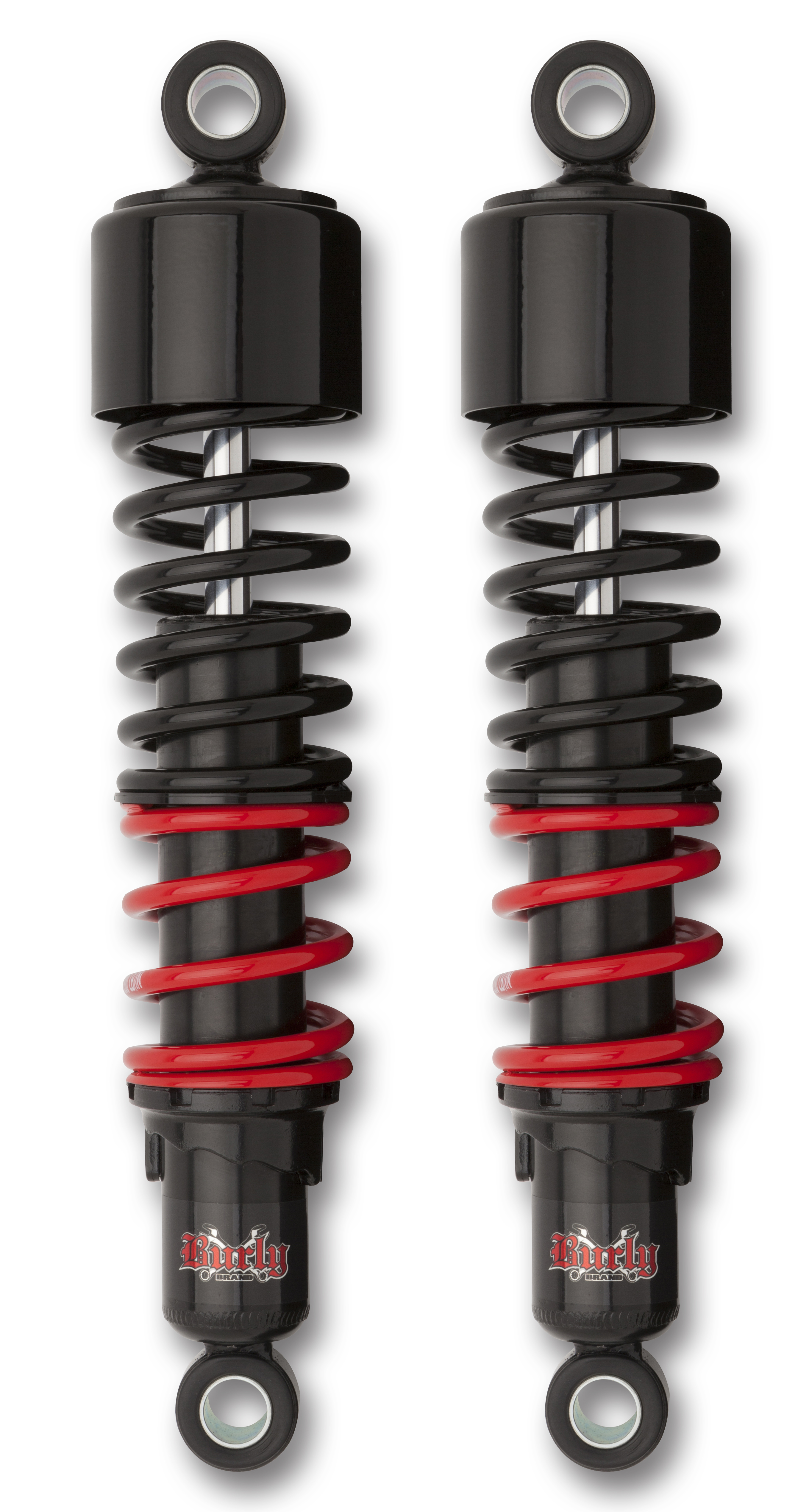 Burly B28-1252 Stiletto Shocks Black For Harley Davidson Models