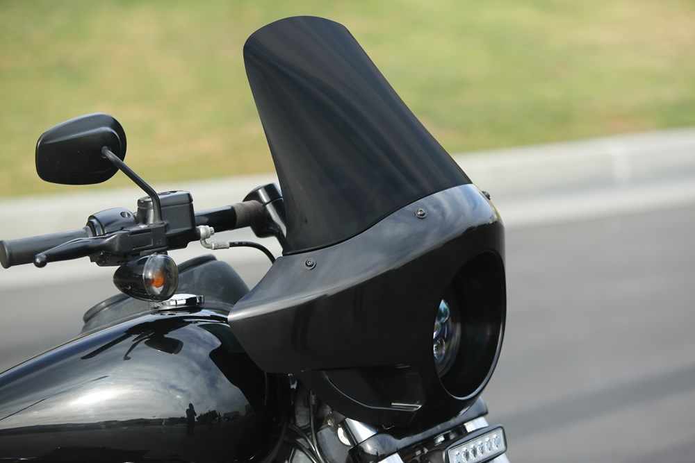 Burly Brand Slash Cut Brake Reservoir Cover In Black For Honda 2021-2024 Rebel C